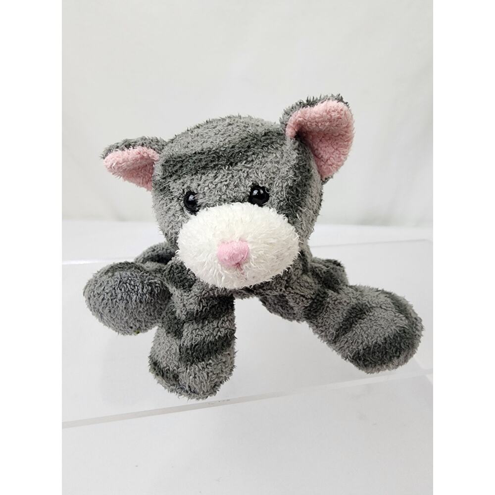 Russ Berries Luv Pets Tabbies 5" Striped Gray Cat Kitten 23250 Soft Chamois